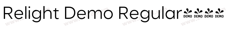 Relight Demo Regular字体转换